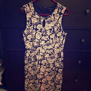 Navy floral dress